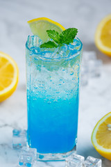 Freshen up with Blue Hawaiian Soda.