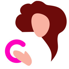 The breast cancer awareness logo.