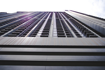 close up of a modern building