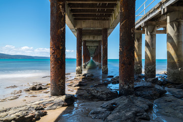 Under the Lorne Pier in Victoria Australia