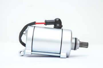 electric starter on white background