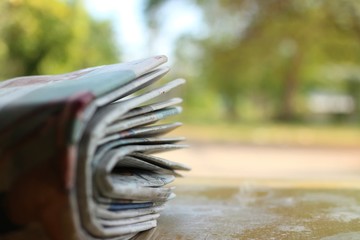 head of a man in the rain