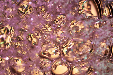 Multicolored bubbles abstract background design.