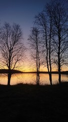 sunset at the lake