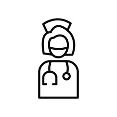 Nurse icon vector design template