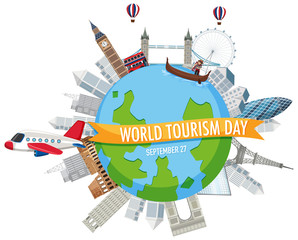 World tourism day symbol
