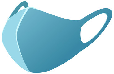 Isolated medical mask on white background