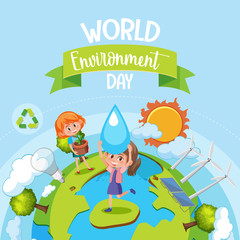 World environment day icon