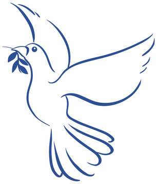 Dove symbolism peace icon