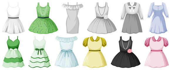 Set of clothes mock up