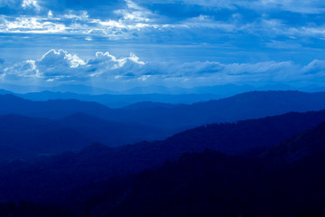 Obraz premium Morning sky on the mountain