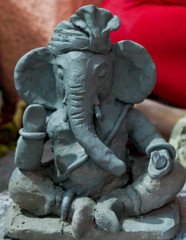 Pune, India, 2 September 2018. Children classes for making Ganesh/Ganpati idol. eco friendly...