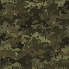 Fototapeta premium Camouflage seamless pattern background masking camo repeat print
