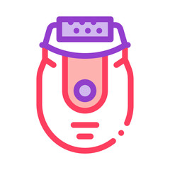 epilator device icon vector. epilator device sign. color symbol illustration