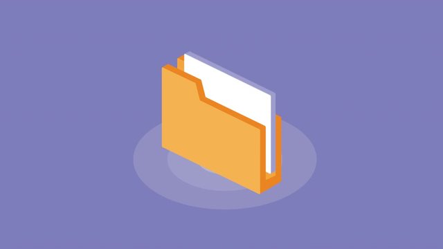 folder file document data animation