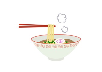 おいしそうなラーメンのイラスト