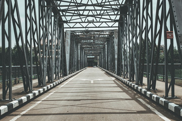 wooden bridge in the forest