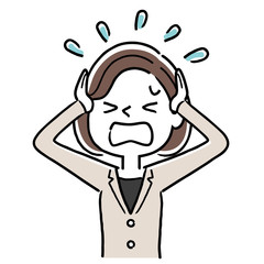 Vector, illustration, young woman