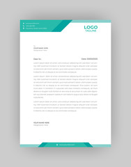 Professional And Modern Business Style, Flat Letterhead Design Template Vector