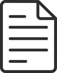 Documents line icon. Doc file page sign. Office note symbol. Quality design element. Editable stroke. Linear style documents icon.