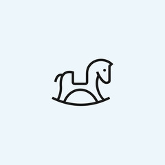 abstract horse logo. horse icon
