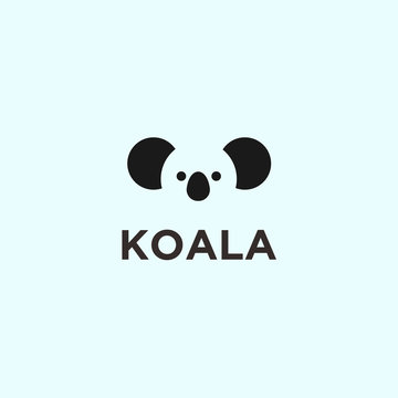 abstract koala logo. koala icon