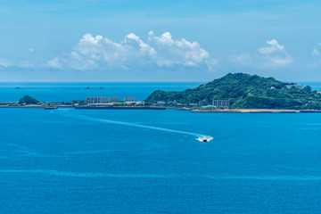 Fototapeta premium 長崎県長崎市 香焼総合公園展望所からの眺め