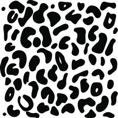 Vector animal pattern. Leopard texture