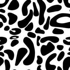 Seamless animal pattern. Leopard texture