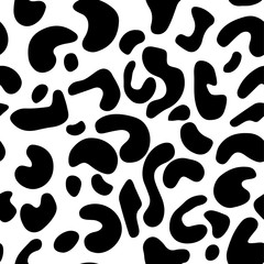 Seamless animal pattern. Leopard texture