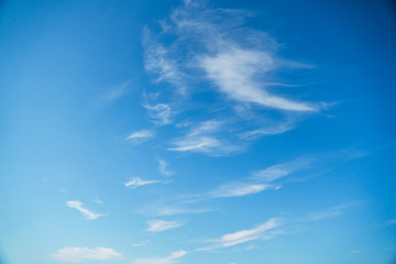 light blue sky with clouds