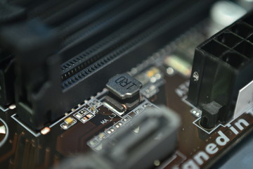 Fototapeta na wymiar PC and electronic components