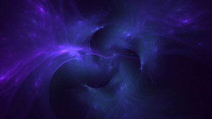 3D rendering abstract multicolor fractal light background