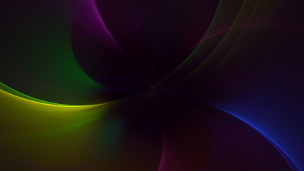Naklejka premium 3D rendering abstract multicolor fractal light background