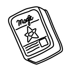 magic book line style icon