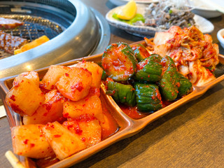 キムチの盛り合わせ