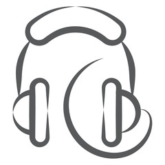 
Earbuds showing concept of headphones icon
