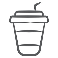 
Hand drawn vector design of refreshing drink icon.
