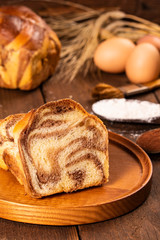 Homemade traditional sweet bread.
