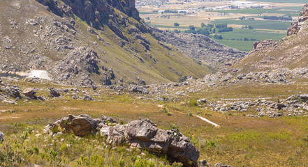 Beautiful landscape in the Mountains of Ceres, Western Cape, South Africa