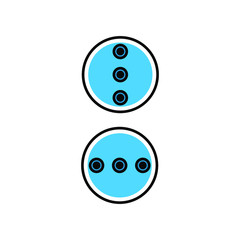 blue vector web buttons