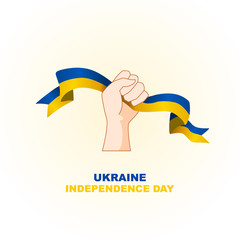 ukraine independence day vector, to welcome Ukraine's important day on August 24, additional size include layer by layer