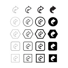 Arrow icon set