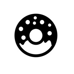 Simple donut icon sign design