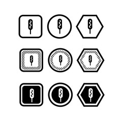 Simple  ice cream icon sign design