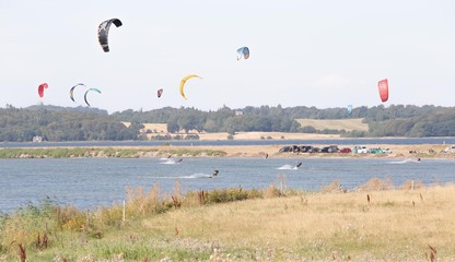 The kitesurfing in Denmark