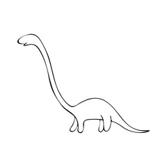 Vector dinosaur for kids design. © MarijaBazarova