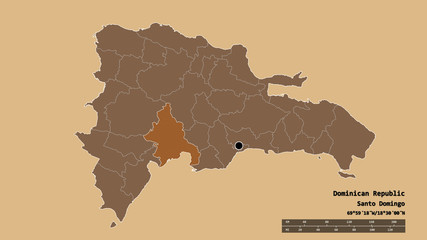 Location of Azua, province of Dominican Republic,. Pattern