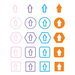 Simple Arrow icon sign design