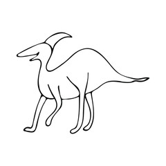 Vector dinosaur for kids design. © MarijaBazarova